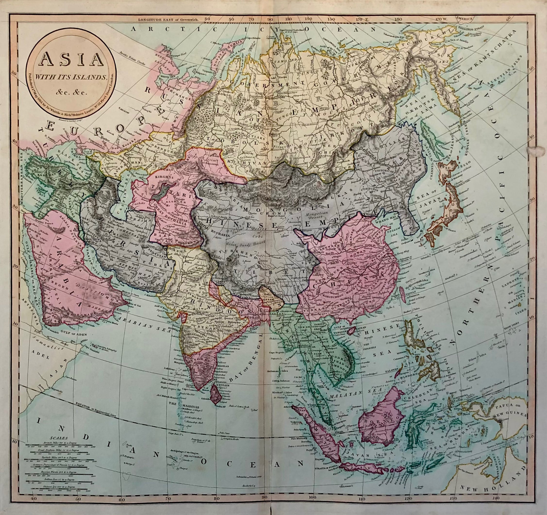 Asia with its islands