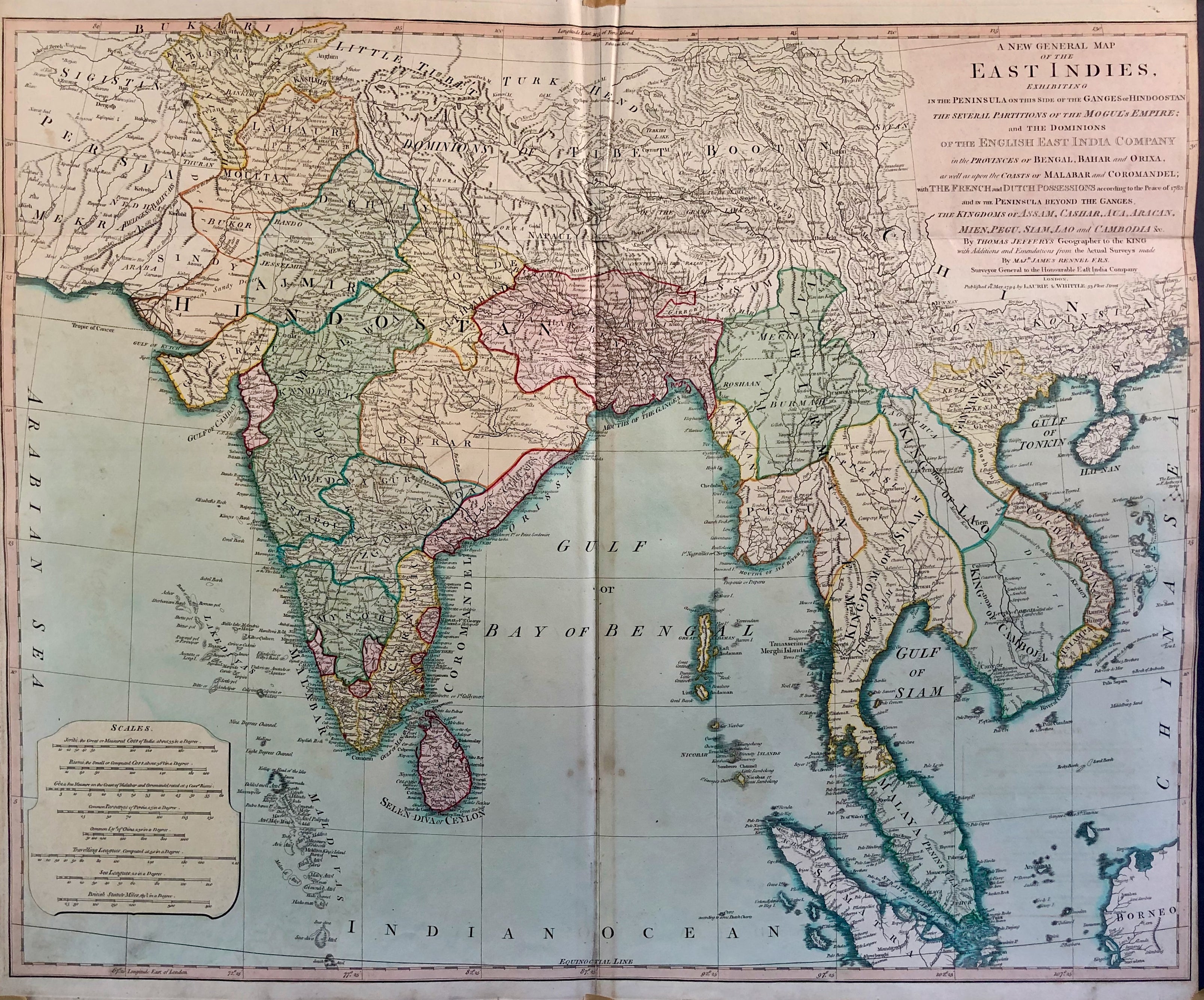 A NEW GENERAL MAP OF THE EAST INDIES ...