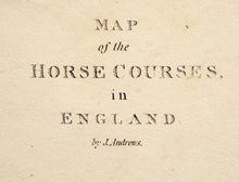 Load image into Gallery viewer, MAP of the HORSE COURSES in ENGLAND.

