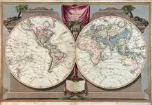 Load image into Gallery viewer, A NEW MAP OF THE WORLD WITH CAPTAIN COOK&#39;S TRACKS, his discoveries and those of the other circumnavigators
