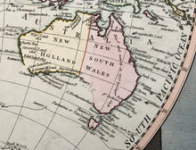 Load image into Gallery viewer, A NEW MAP OF THE WORLD WITH CAPTAIN COOK&#39;S TRACKS, his discoveries and those of the other circumnavigators
