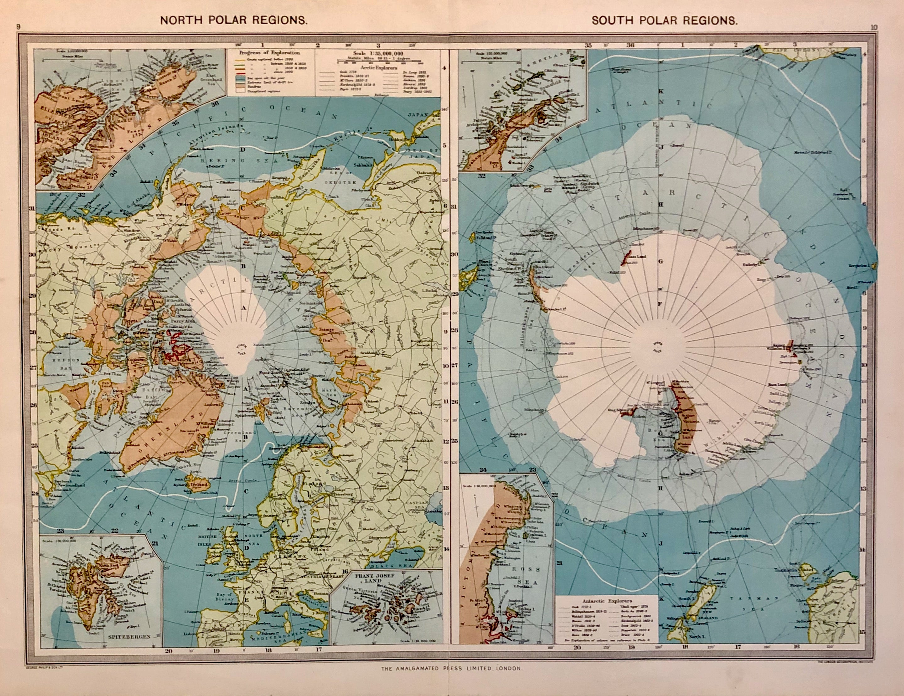 North Polar Regions South Polar Regions  1907