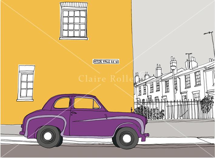 Claire Rollet - Hyde Vale with Vintage Car